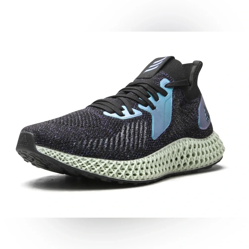 Adidas Men’s Alphaedge 4D in black iridescent size 8‎ running shoes
